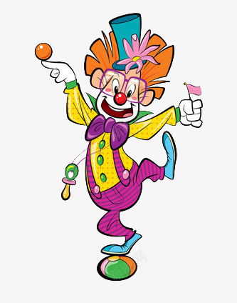 卡通版的手脚并用的玩杂耍的小丑png免抠素材_新图网 https://ixintu.com joker 卡通 小丑 杂耍