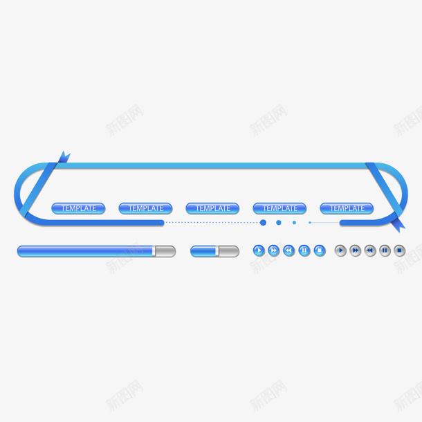 蓝色网页标题png免抠素材_新图网 https://ixintu.com 标题 网页 网页标题 蓝色 蓝色网页