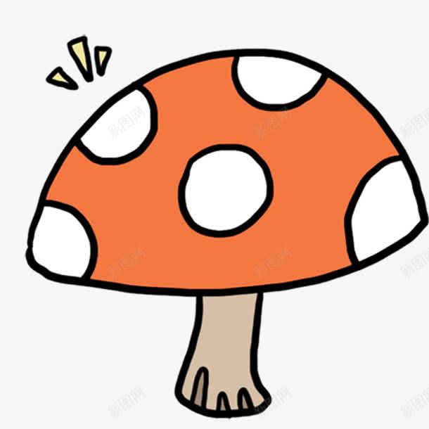 手绘可爱蘑菇png免抠素材_新图网 https://ixintu.com 可爱 手绘 蘑菇