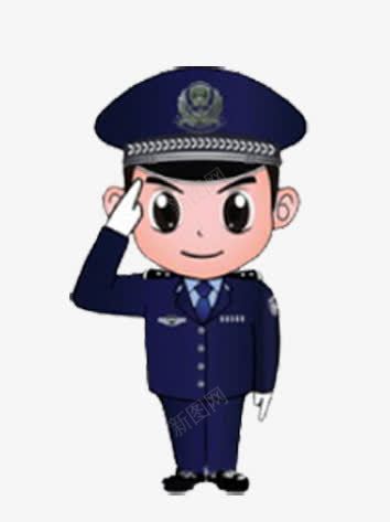 警察psd免抠素材_新图网 https://ixintu.com 军人敬礼 卡通 敬礼 男警察 立正敬礼