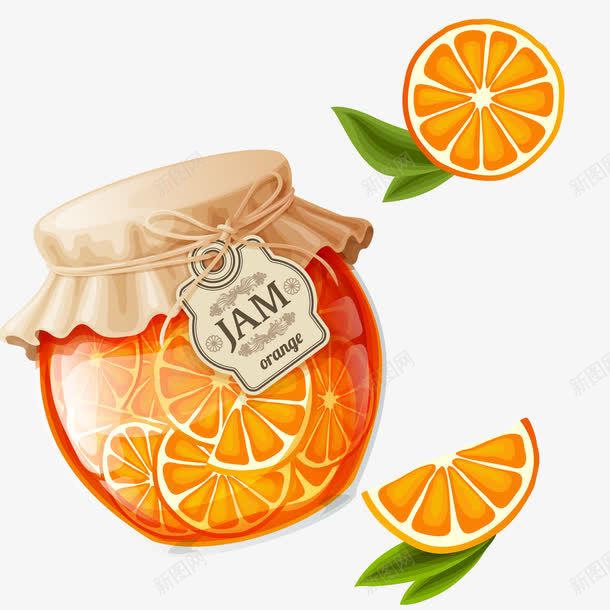 美味甜橙果酱png免抠素材_新图网 https://ixintu.com 橙子 橙子矢量图 甜橙罐头 甜橙罐头免费png下载 美味甜橙果酱