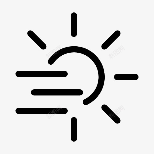 雾一天ios7Lineicons图标png_新图网 https://ixintu.com day fog 一天 雾