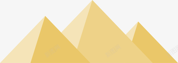 黄色三角金字塔地标png免抠素材_新图网 https://ixintu.com 三角 世界性地标 卡通风格 著名地标 金字塔 黄色
