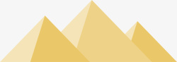 世界性地标黄色三角金字塔地标高清图片