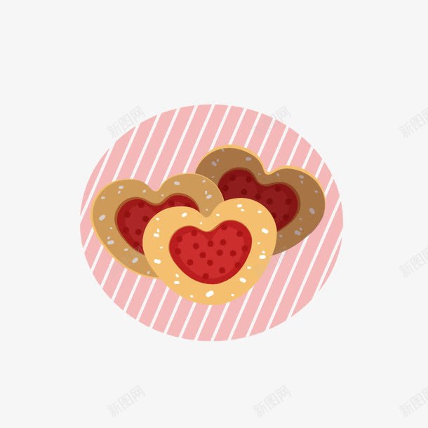 粉色饼干烘培标签图标png_新图网 https://ixintu.com 卡通烘培蛋糕 烘培logo 烘培标签 烘培标识