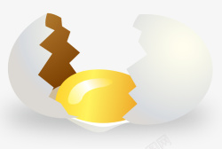 白色蛋壳白色蛋壳鸡蛋矢量图高清图片