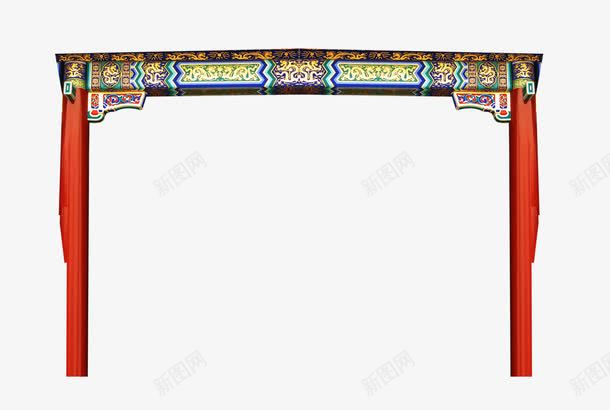 红色木牌楼png免抠素材_新图网 https://ixintu.com 中国风 古代牌楼 古建筑 木 牌楼 红色