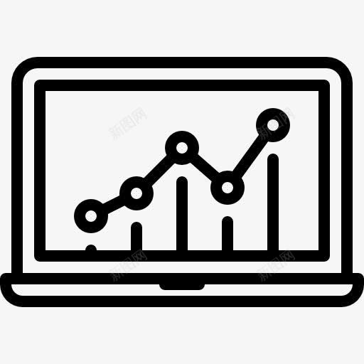 笔记本电脑图标png_新图网 https://ixintu.com 图形 技术 笔记本电脑 线图 统计