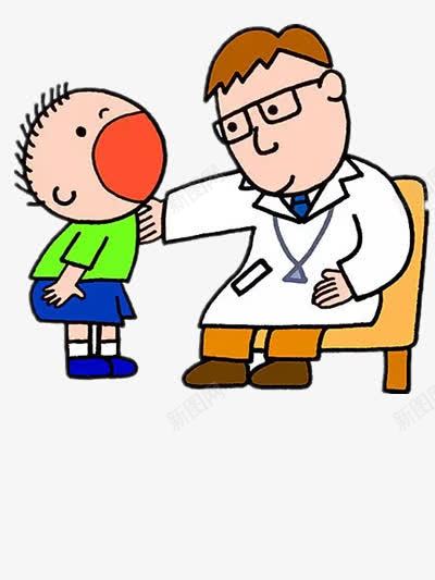 给小孩看病的医生png免抠素材_新图网 https://ixintu.com 人物 免抠 卡通 素材