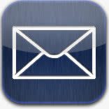邮件蓝色的发光NDroidicons图标png_新图网 https://ixintu.com blue glow mail 发光 蓝色的 邮件