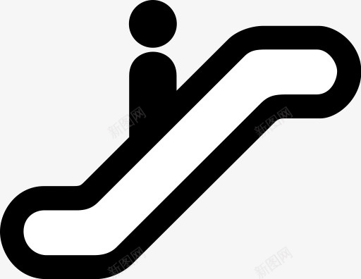自动扶梯AIGA符号标志图标png_新图网 https://ixintu.com Escalator 手扶梯 自动扶梯