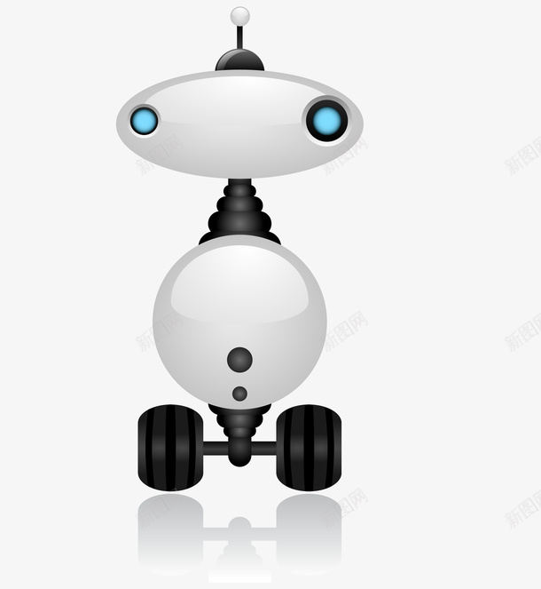 手绘可爱机器人png免抠素材_新图网 https://ixintu.com 可爱机器人 手绘机器人矢量图 机器人 机器人免费png下载