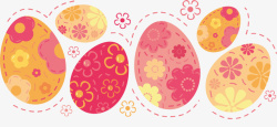 橙色彩蛋橙色系花朵彩蛋矢量图高清图片
