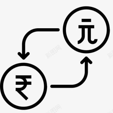 转换货币美元钱卢比台湾以货币转图标图标