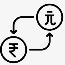 rupee转换货币美元钱卢比台湾以货币转图标高清图片