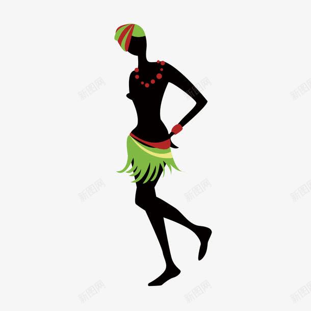 女裙子非洲跳舞女孩png免抠素材_新图网 https://ixintu.com 女孩 跳舞 部落 非洲
