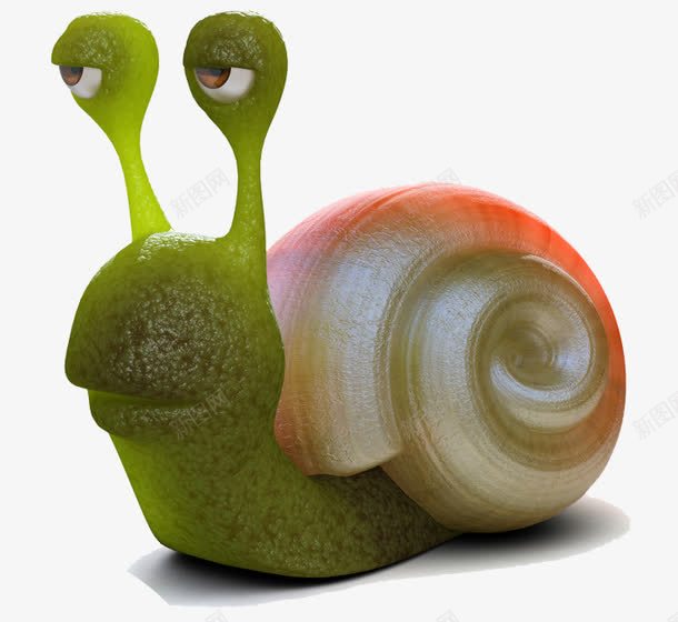 犯困的蜗牛png免抠素材_新图网 https://ixintu.com 卡通动物 卡通蜗牛 绿色 蜗牛