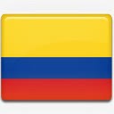 哥伦比亚国旗国国家标志素材