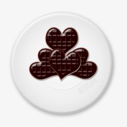 巧克力盘子素材