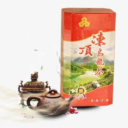 冻顶乌龙茶红罐子陶瓷茶壶素材