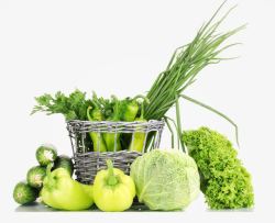 绿色的新鲜蔬菜素材