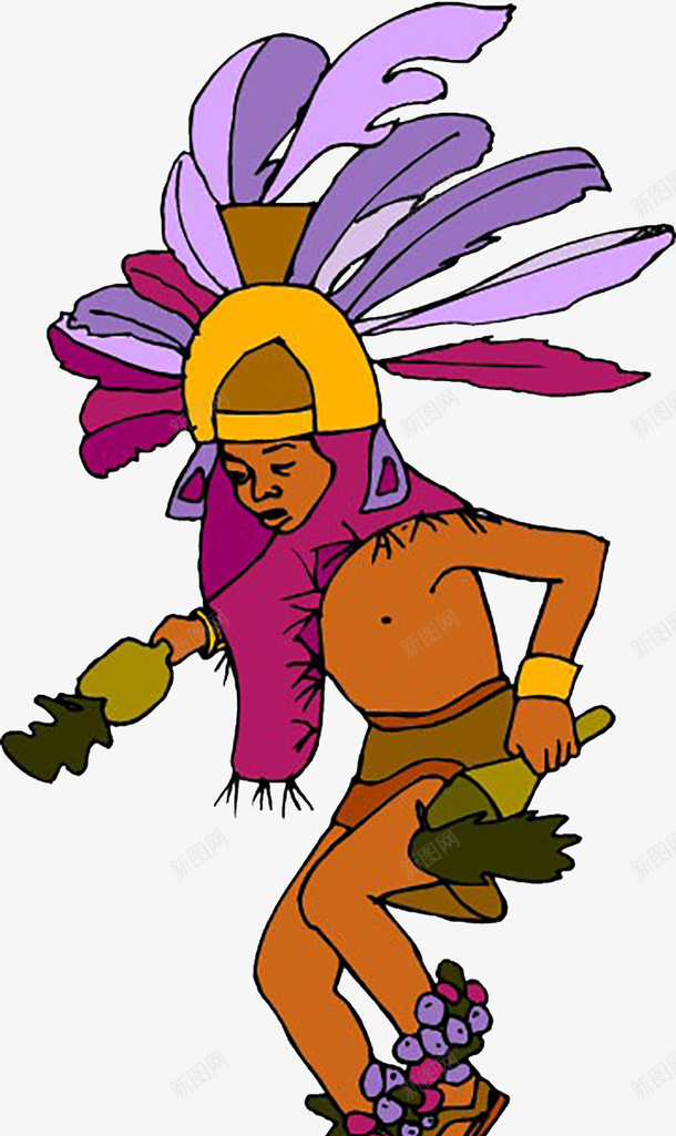 土著人跳舞png免抠素材_新图网 https://ixintu.com 卡通土著人 土著人 土著女人 手绘土著人 手绘土著女人 跳舞的土著人