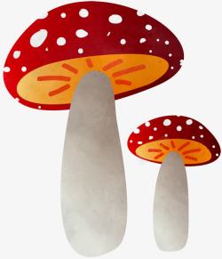 两个蘑菇素材