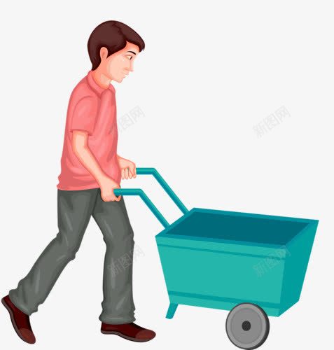 垃圾车png免抠素材_新图网 https://ixintu.com 保洁 打扫 清洁 清洁工具