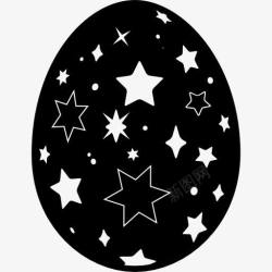 星夜复活节彩蛋与星夜图标高清图片