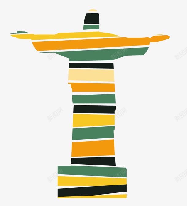 巴西耶稣神像png免抠素材_新图网 https://ixintu.com 巴西奥运会 耶稣神像 装饰元素 里约奥运会