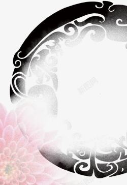 中国风古式花纹背景素材