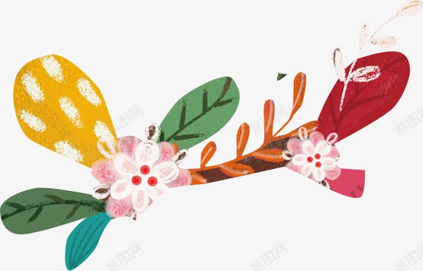 彩色水彩花朵植物装饰促销png免抠素材_新图网 https://ixintu.com 促销 彩色 植物 水彩 花朵 装饰 设计
