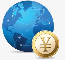 全球化透明底素材全球购物标识图标高清图片