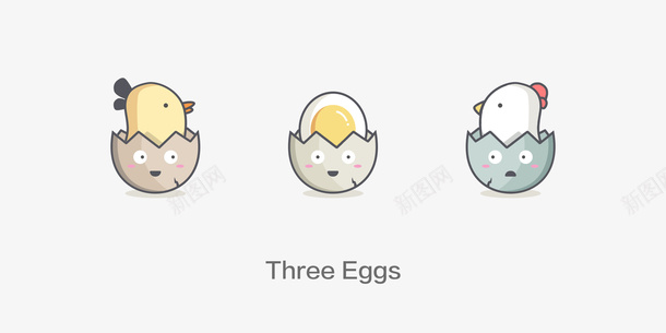 可爱鸡蛋图标psd_新图网 https://ixintu.com 可爱 可爱图标 图标 鸡蛋