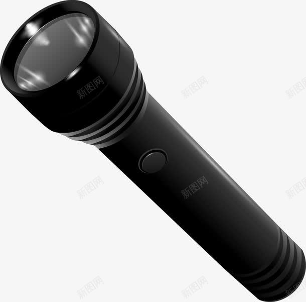手电筒png免抠素材_新图网 https://ixintu.com 免费矢量下载 手电筒 手电筒卡通 照明 黑色