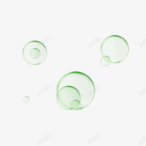 绿色泡泡装饰png免抠素材_新图网 https://ixintu.com 泡泡 绿色 装饰