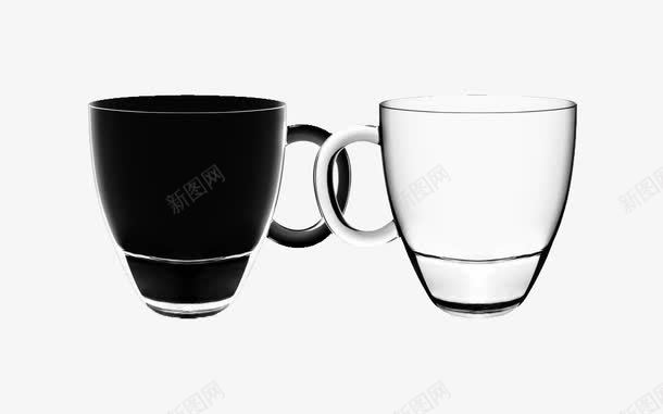 黑白玻璃茶杯png免抠素材_新图网 https://ixintu.com 玻璃 背光 茶杯 逆光 透光 黑白