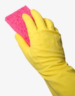 海绵手套清洁用品高清图片