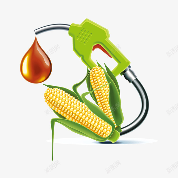 玉米油创意图案矢量图ai免抠素材_新图网 https://ixintu.com 玉米 玉米油 矢量玉米 矢量图