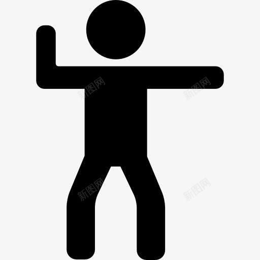男人在做练习图标png_新图网 https://ixintu.com 人 体操 健身房 运动