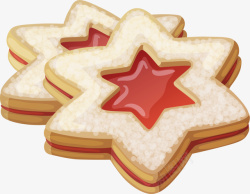 创意星星饼干矢量图素材