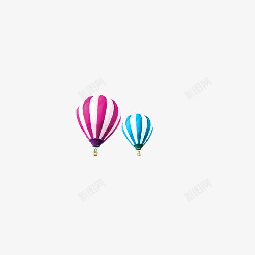 热气球小图标png_新图网 https://ixintu.com 小饰品 热气球 红蓝热气球