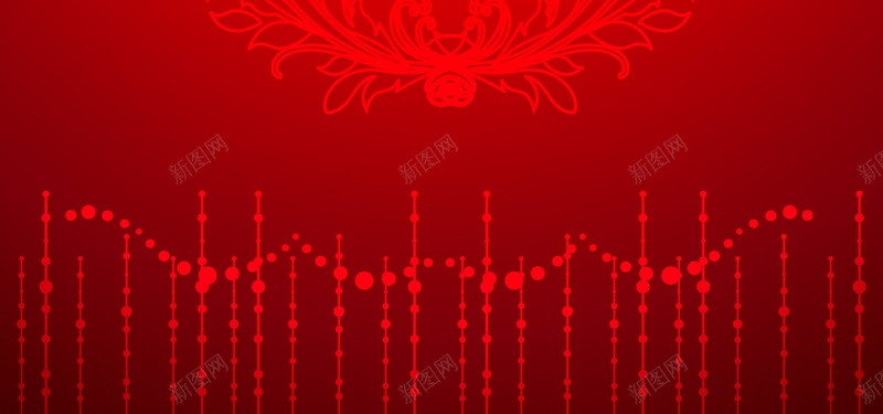 红色花纹矢量图ai设计背景_新图网 https://ixintu.com 吊饰 红色 纹理 花纹 质感 矢量图