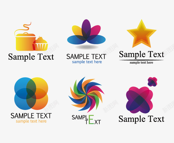 几何图形矢量图图标eps_新图网 https://ixintu.com logo设计教程 创意logo 矢量logo 设计logo 矢量图