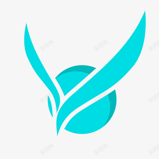 蓝色商务logopng免抠素材_新图网 https://ixintu.com 卡通logo 商业 商务logo 背景装饰 蓝色logo