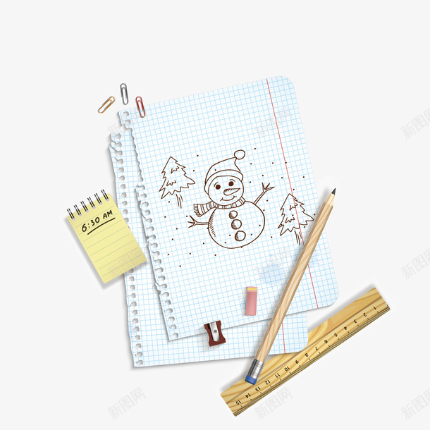 本和笔矢量图eps免抠素材_新图网 https://ixintu.com 尺子 本 笔 矢量图