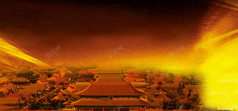 中国古建筑背景模板psd设计背景_新图网 https://ixintu.com 中国风 古典 古建筑 建筑群 海报
