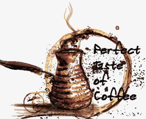 墨迹咖啡与英文字母png免抠素材_新图网 https://ixintu.com 咖啡 咖啡豆 香浓咖啡
