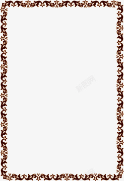深褐色素材框深褐色字框高清图片
