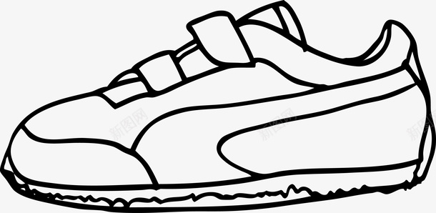 手绘白色球鞋图标png_新图网 https://ixintu.com 卡通鞋 球鞋 男性 白球鞋 白鞋 矢量鞋 运动鞋 鞋 鞋子